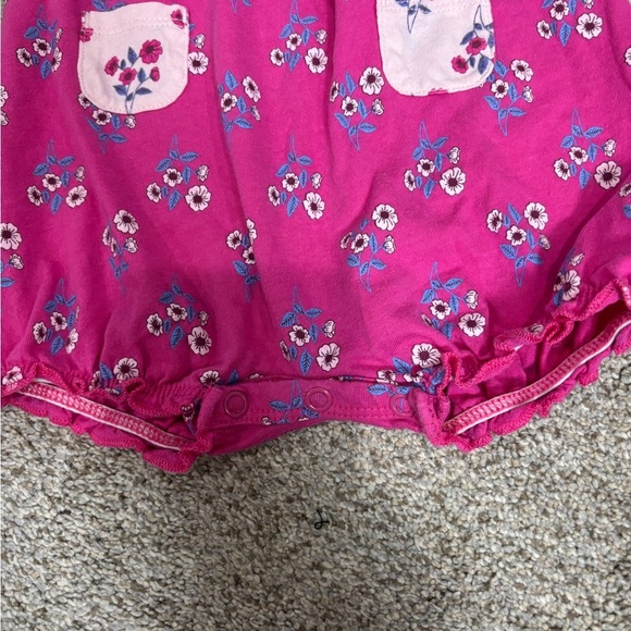 Lot of 6 months Carter’s baby girl summer rompers bubbles floral summer beachy - Picture 4 of 6
